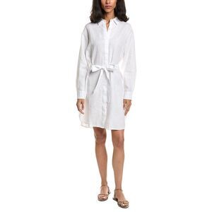 James Perse Womens  Linen Mini Shirt Dress
